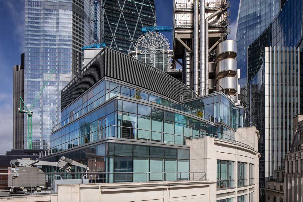 SCOR London Lime Street office rooftop