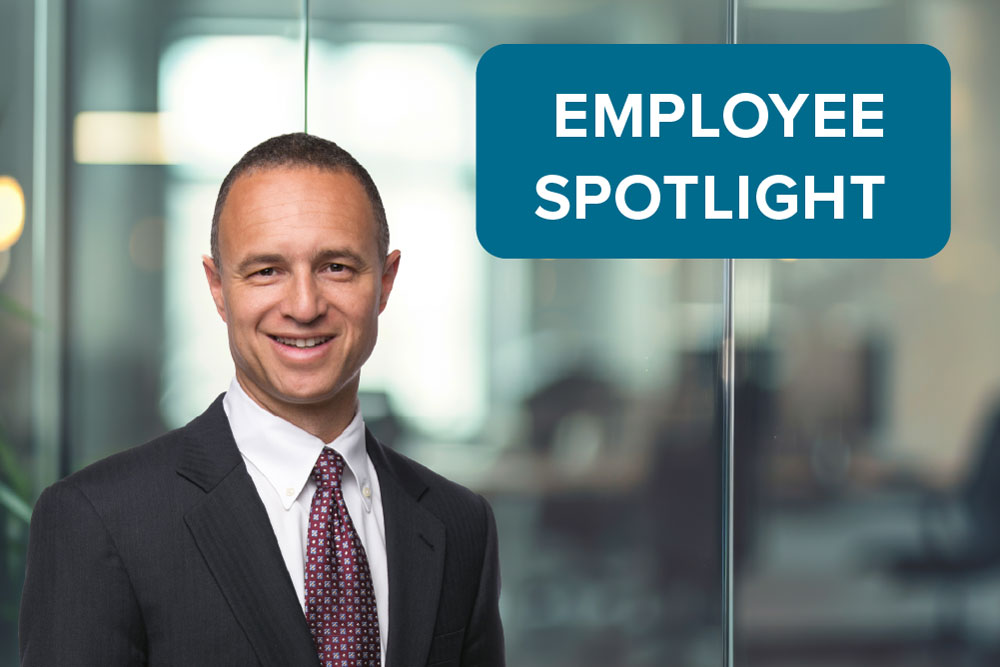 April 2025 SCOR Careers Blog Employee Spotlight thumbnail with Brock Robbins, CEO of SCOR Life & Health US