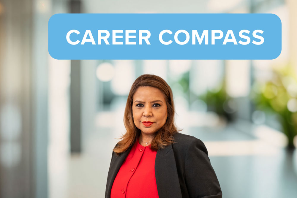 May 2025 Careers blog article thumbnail image with SCOR’s Head of Global Talent Acquisition Sangeeta Xanthopoulos