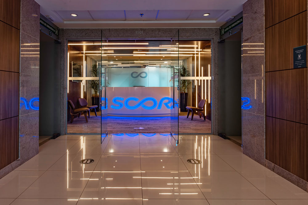 Entrance hall of SCOR office in Rio de Janeiro, Brasil