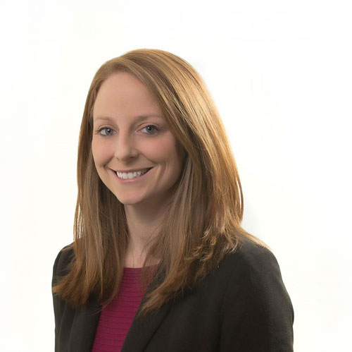 Headshot of Caitlin Herron, Senior Vice President of SCOR US, Deputy Team Leader for Property CAT at SCOR