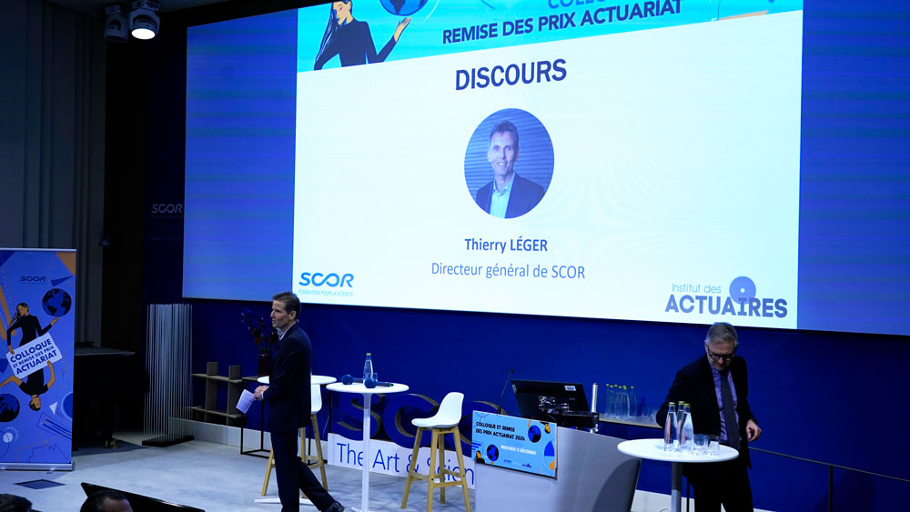 Fourth slide - SCOR Life at SCOR Careers blog post on SCOR Foundation for Science image with Thierry Léger and Eric Lecoeur