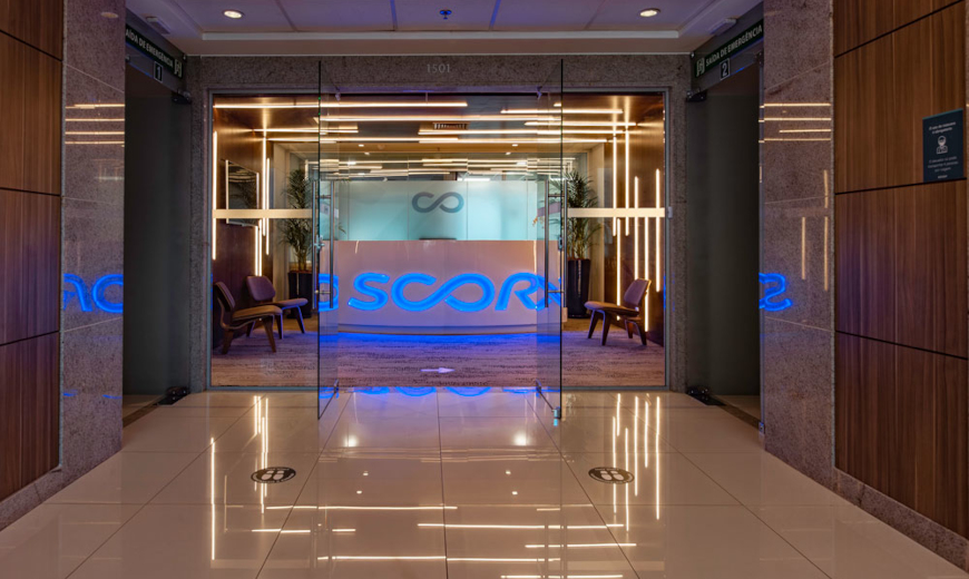 Entrance hall of SCOR office in Rio de Janeiro, Brasil