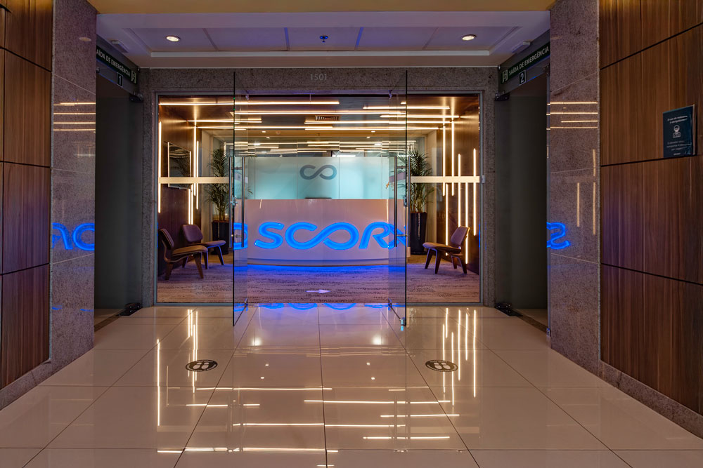 Entrance hall of SCOR office in Rio de Janeiro, Brasil