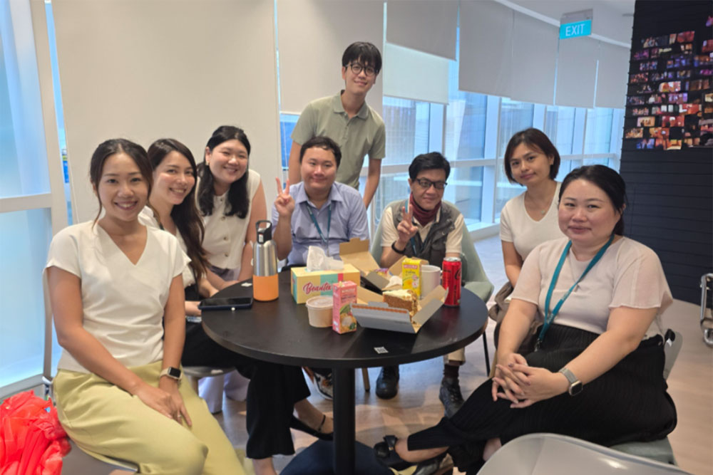 Justin Wong with the HR team