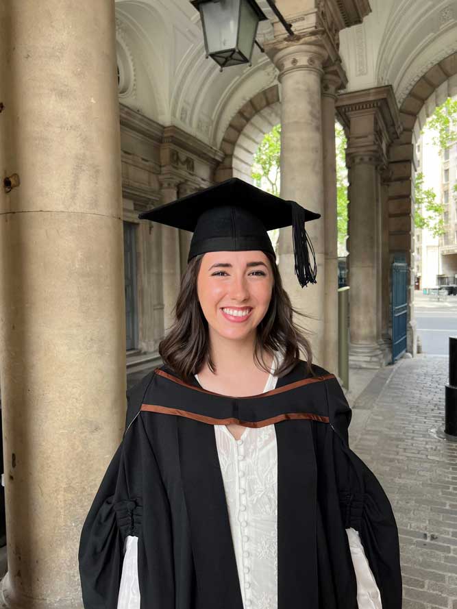 Olivia Hazell Graduation at the Courtauld Institute of Art