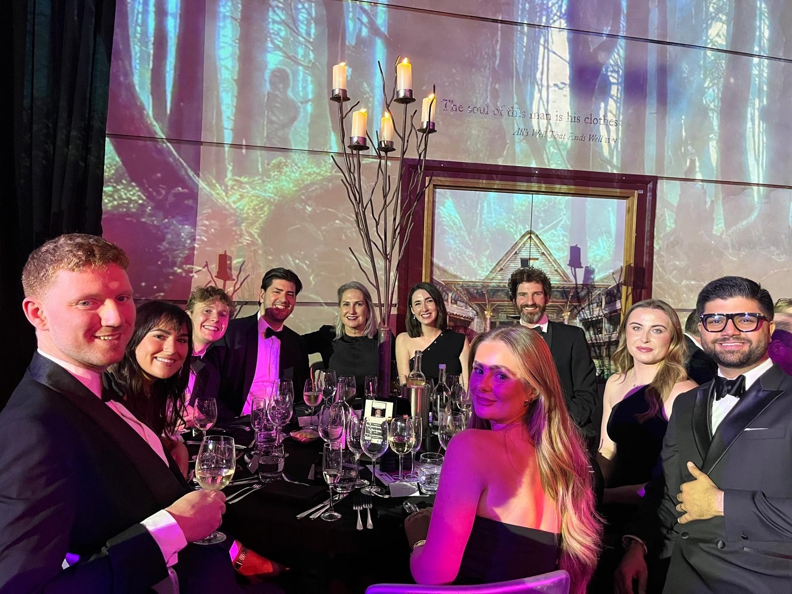 Olivia Hazell at the 2026 Specie Dinner with her team