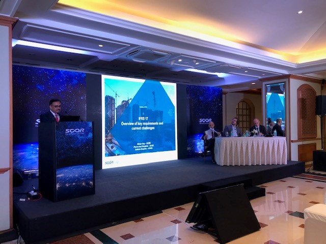 SCOR Voices Letter To My Younger Self August 2026 article image with Mukul Kishore opening an IFRS17 conference in Mumbai