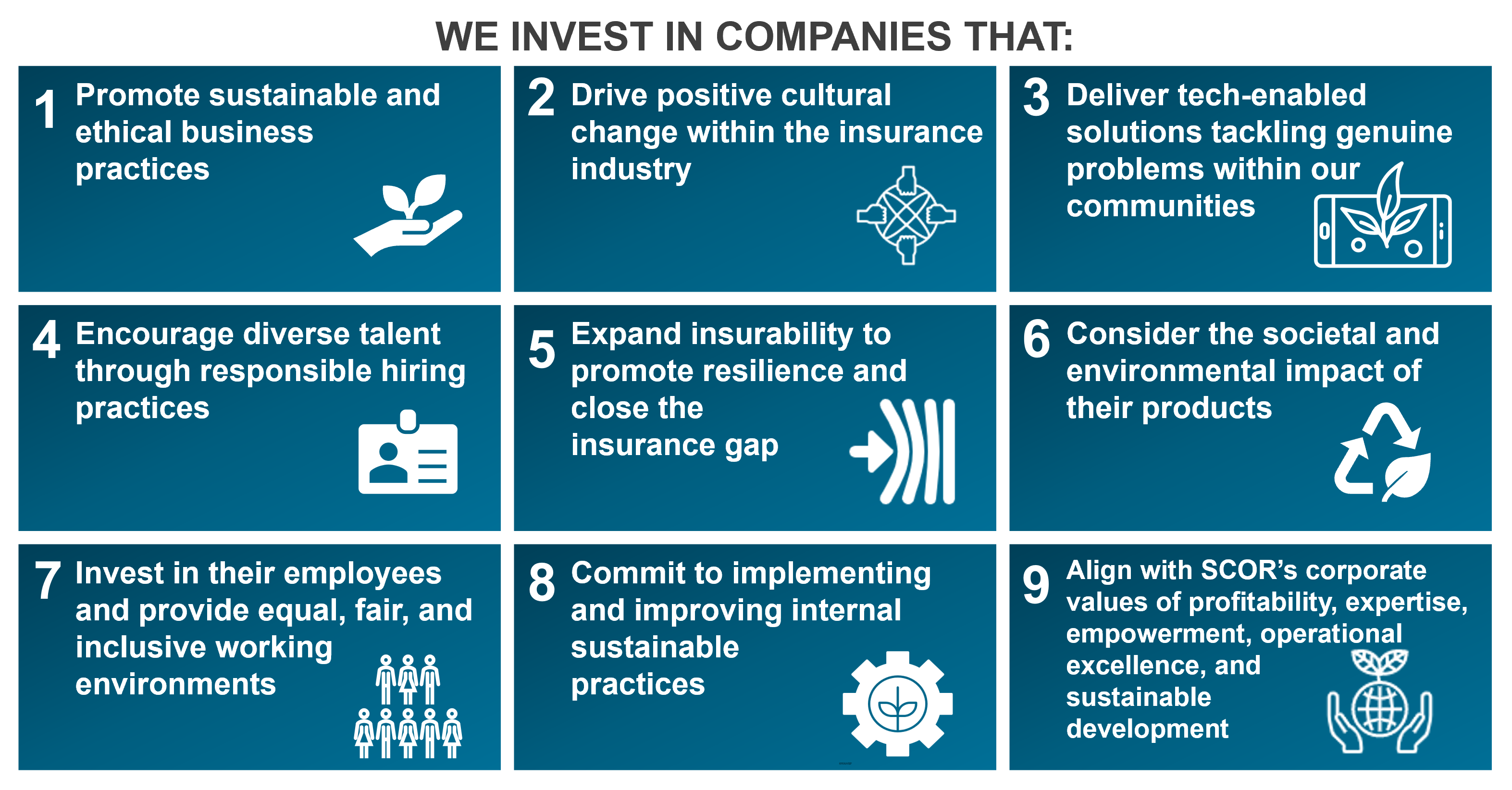 ESF principles Ventures