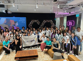 Teaser image of SCOR's Careers Blog Inspiring Girls article with SCOR Singapore team