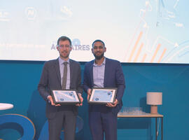 Teaser image SCOR Life at SCOR Careers blog post on SCOR Foundation for Science thumbnail image with the winners Sébastien Farkas and Nicxan Hensman Stalin