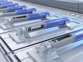 Autoinjector pens on production line