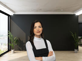 SCOR Voices July 2026 Career Compass article teaser image with Arta Nasradini, Head of Aviation Reinsurance at SCOR