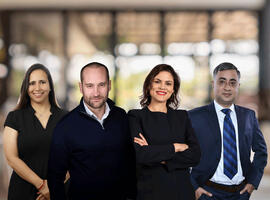 SCOR Voices Life At SCOR Favorite SCOR Memory article teaser image with Nazneen Bilimoria, Anthony Burpitt, Ghada Bouaziz and Mayank Tandon