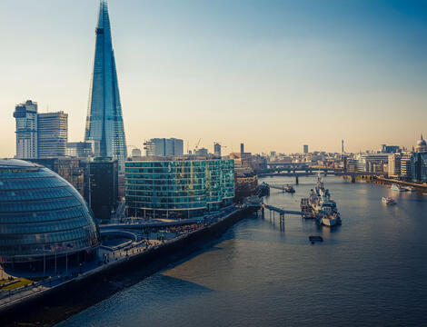 London business towers by the Thames