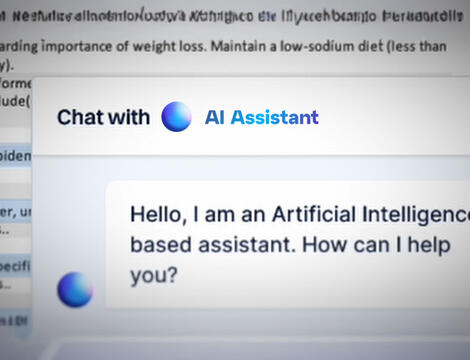 SCOr AI Assistant video still image with a chat