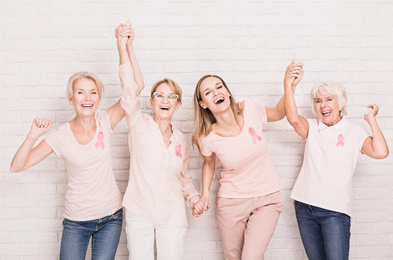 4 women celebrating