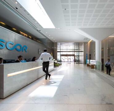 SCOR Paris office lobby photo