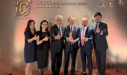 Group Photo SCOR P&C Team at the HKI Awards 2024