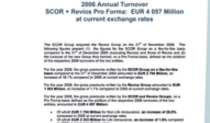 SCOR 2006 annual turnover press release
