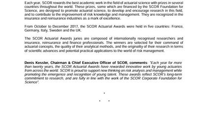 Press release Actuarial prize 2017