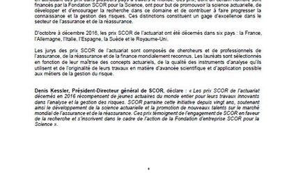 Communiqué de presse Prix Actuariat 2016
