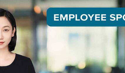 Career's Blog post header with headshot of Chloe Wang, Head of SCOR L&H APAC