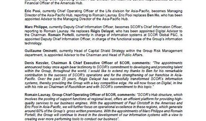 January 2017 SCOR appointments press release