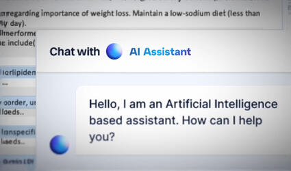 SCOr AI Assistant video still image with a chat