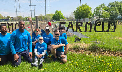 SCOR Careers Blog post on Engagement Month header image with the Toronto team at the Flemo Farms