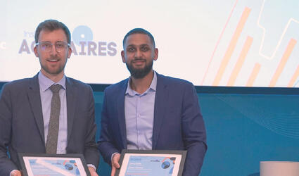 Header image SCOR Life at SCOR Careers blog post on SCOR Foundation for Science thumbnail image with the winners Sébastien Farkas and Nicxan Hensman Stalin