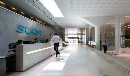 SCOR Paris office lobby photo