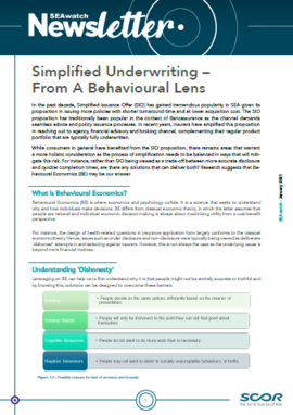 Simplified Underwriting – From A Behavioural Lens