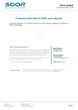 202411_SCOR_16 - Proposed public offer for MRM - price adjusted cover