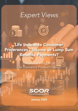 SCOR L&H Expert View about Life Insurance with Businessman is calculating income and return on investment in percentage
