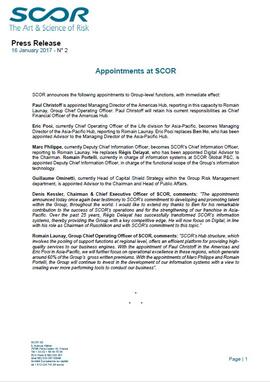 January 2017 SCOR appointments press release