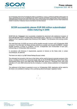 September 2025 SCOR Press Release 15 Pricing EN