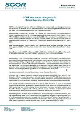 SCOR January 2026 Appointments press release