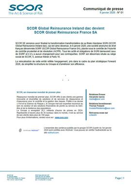 Communiqué de presse SGRF de SCOR de janvier 2026