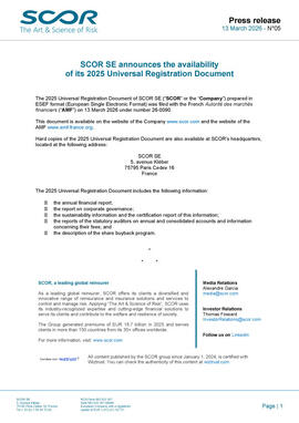 SCOR 2025 URD press release image