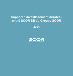 Couverture du rapport d'investissement durable 2024 de SCOR